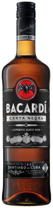 Bacardi Carta Negra 1.0L